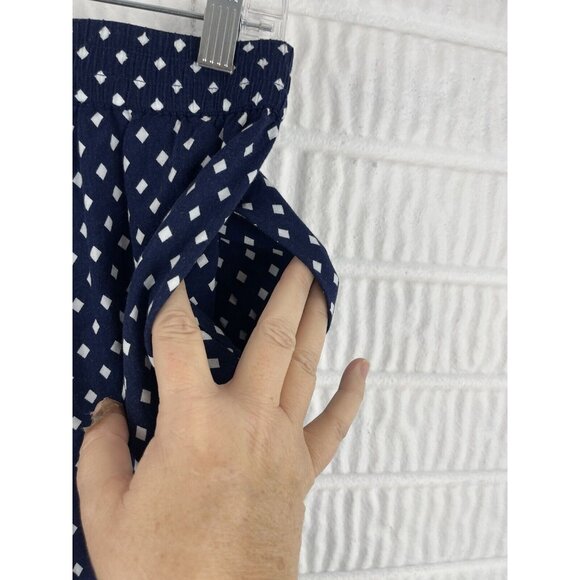 SATURDAY SUNDAY Lobelia Navy Print Tie Ankle Pants - Picture 7 of 12